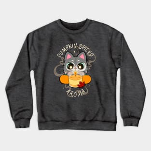 Pumpkin Spice Aroma (Gray) Crewneck Sweatshirt